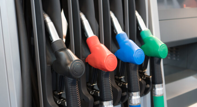 A fueling station's nozzles